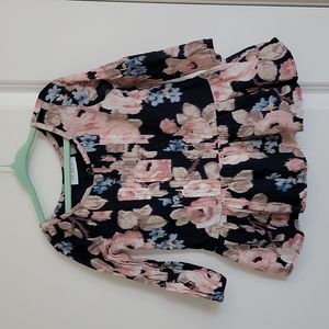 Children's Place Toddler floral print long sleeve top 18-24 months